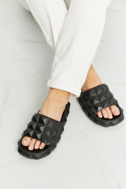 Legend Let's Chill 3D Stud Slide Sandal Black