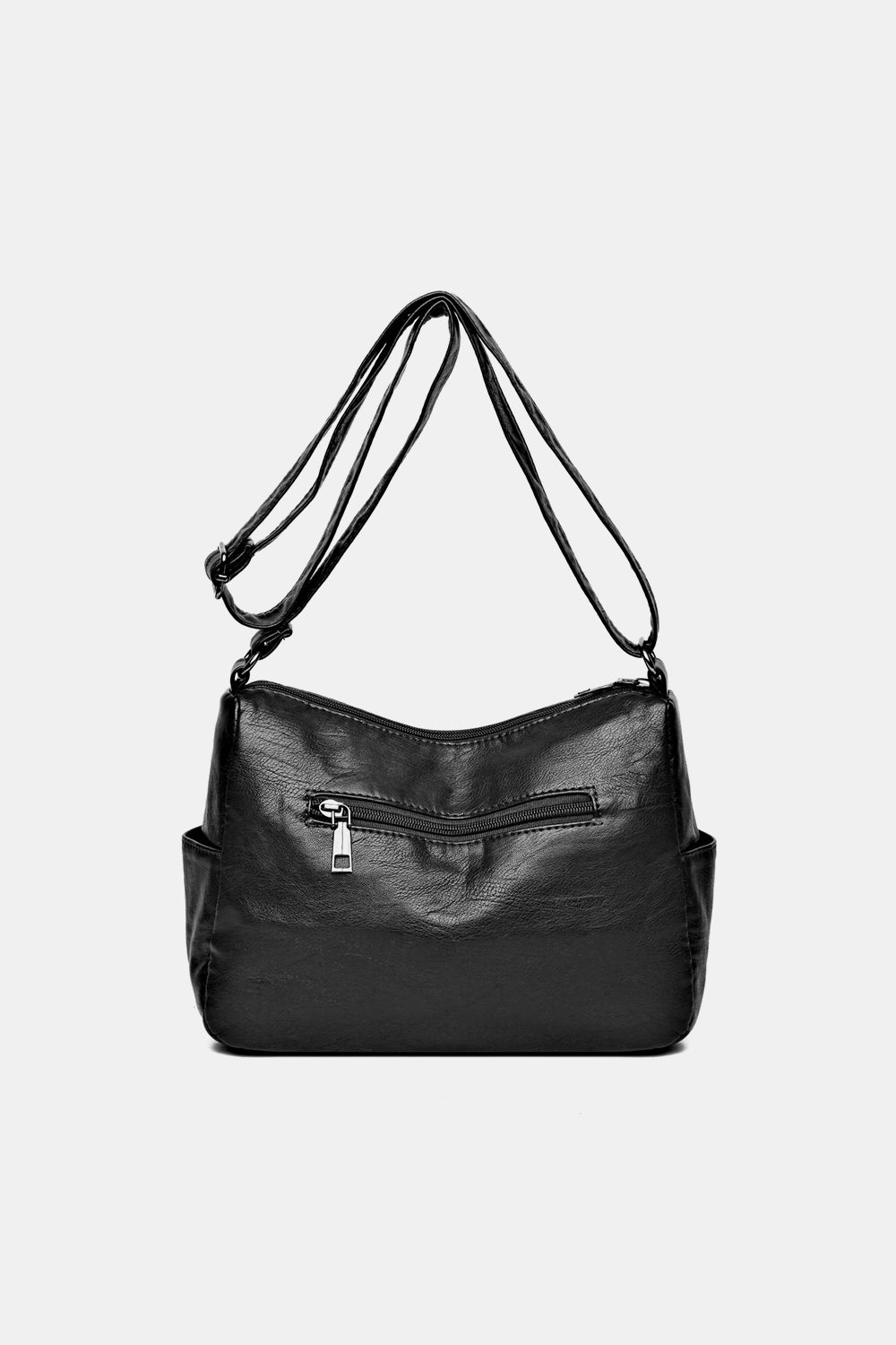 PU Leather Adjustable Strap Crossbody Bag - Thandynie