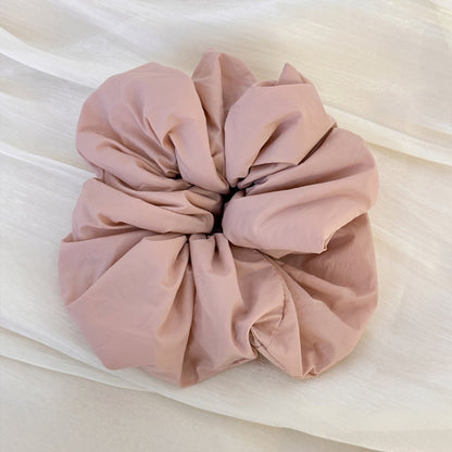 Ruched Elastic Hair Scrunchy Dusty Pink One Size