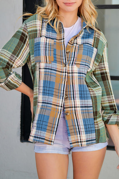 Plaid Button Up Long Sleeve Shirt Plaid