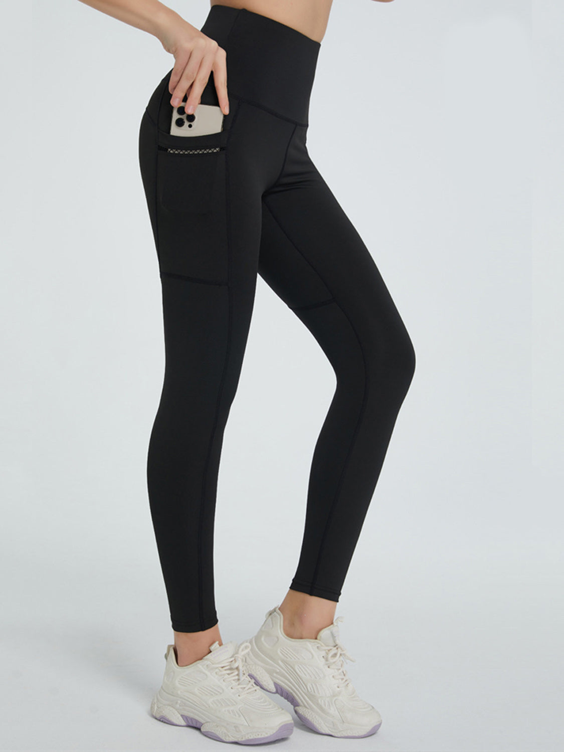 High Waist Active Leggings Black