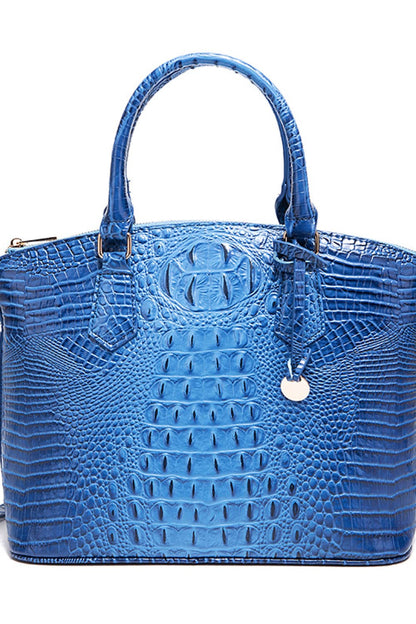 PU Leather Handbag Sky Blue One Size