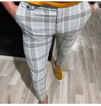 Business casual all-match trousers Yellow