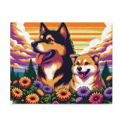 Furry Friends Art Puzzle – High-Quality Custom Puzzles in 120, 252, 500 Pieces with Gift-Ready Box 10" × 8" (120 pcs)