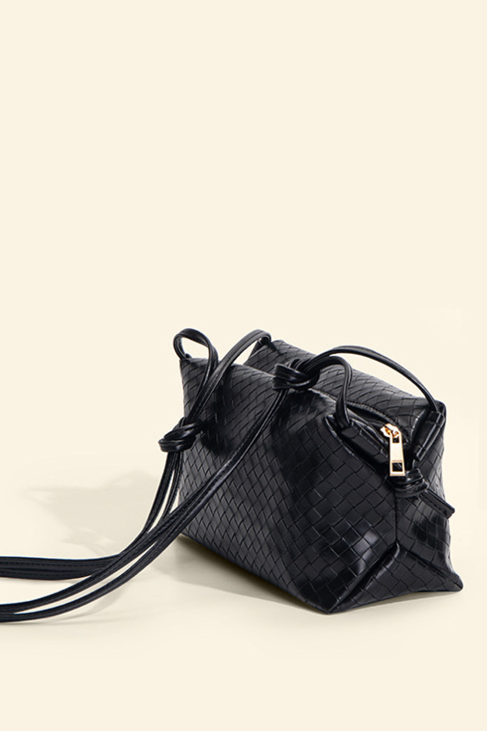 PU Leather Knot Detail Shoulder Bag - Thandynie