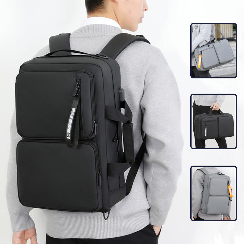 Multifunctional Backpack Large Capacity Business Laptop Bag Leisure Travel Commuter Schoolbag Portable Shoulder Bag