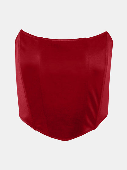 Tube Cropped Top Scarlet