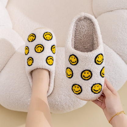 Melody Smiley Face Slippers YELLOW SMILE MIX