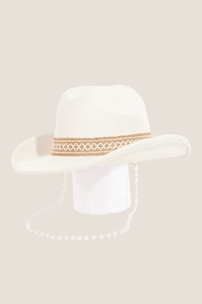 Fame Ornate Band Cowboy Hat Iv One Size