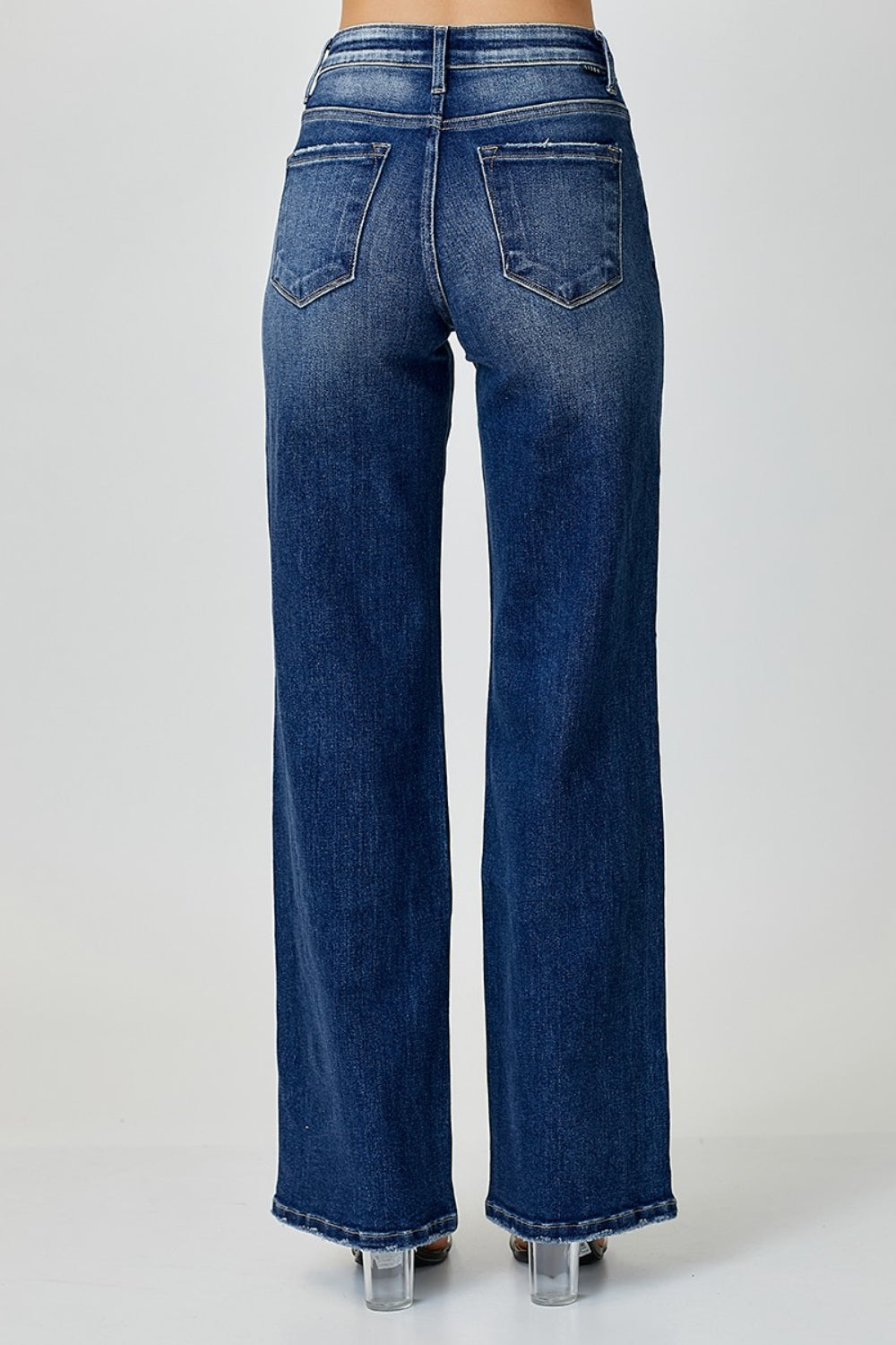 RISEN Mid Rise Straight Jeans - Thandynie