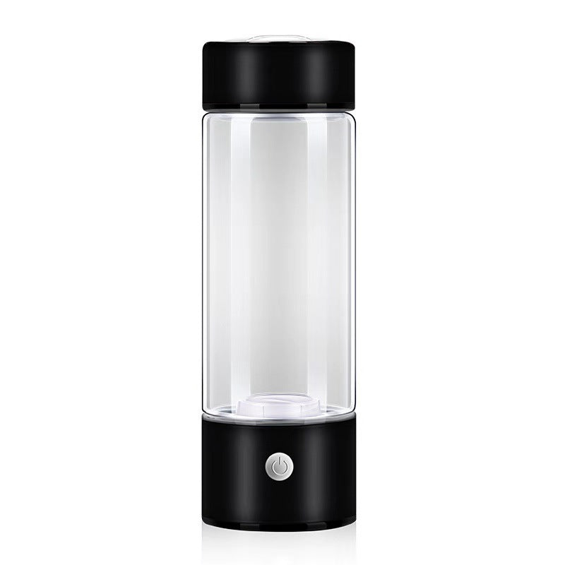 Portable Hydrogen Water Bottle | Electric Hydrogen-Rich Water Generator | Rechargeable Antioxidant Technology Black 401 500ml