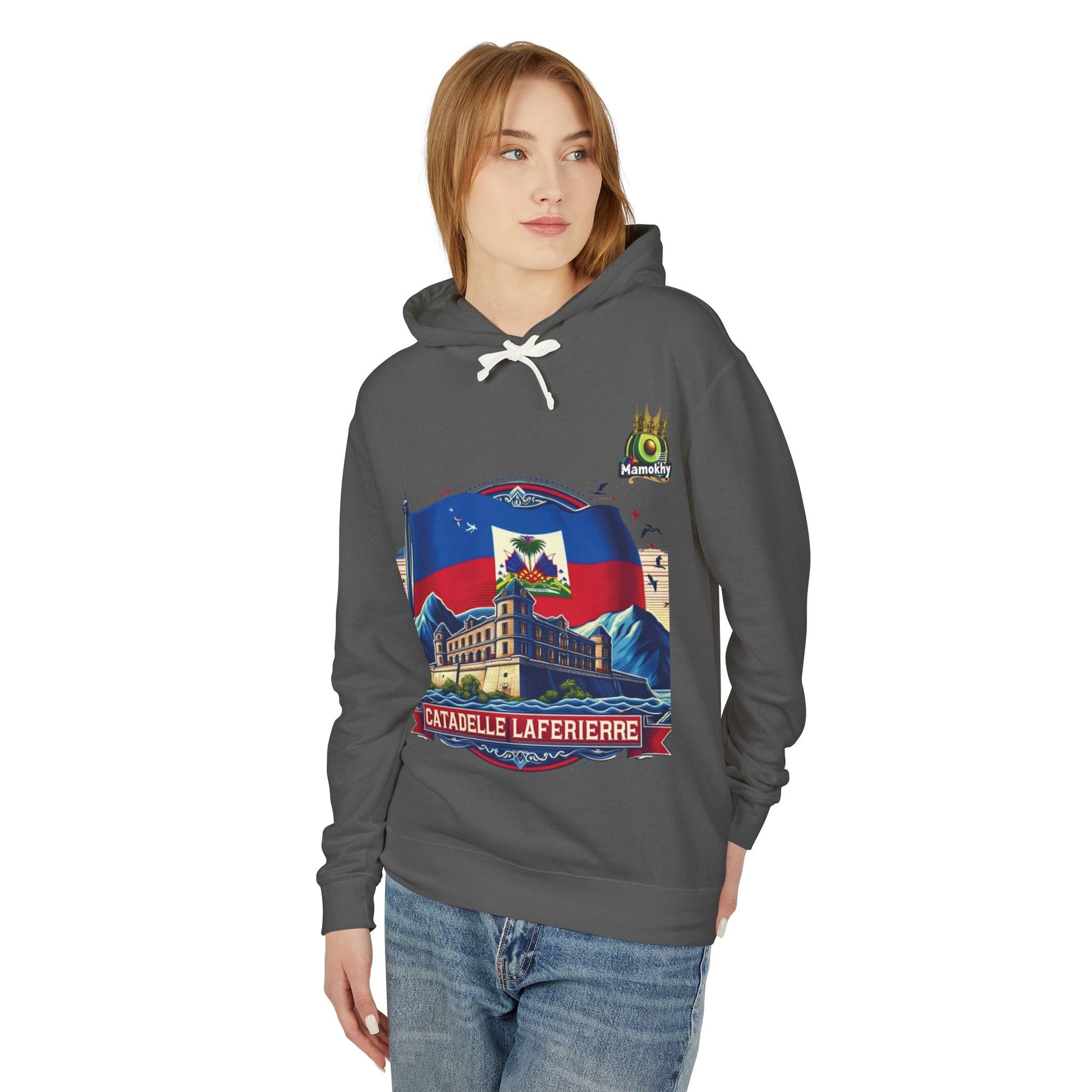 Citadelle Laferrière Haitian Pride Hoodie – Custom Hooded Sweatshirt with Flag Illustration