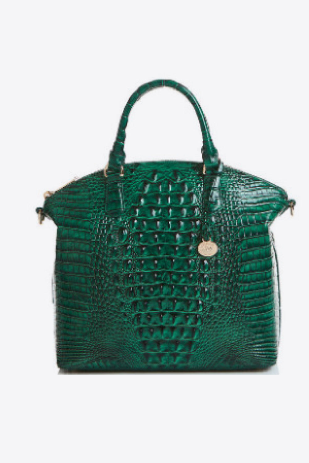 PU Leather Handbag Green One Size