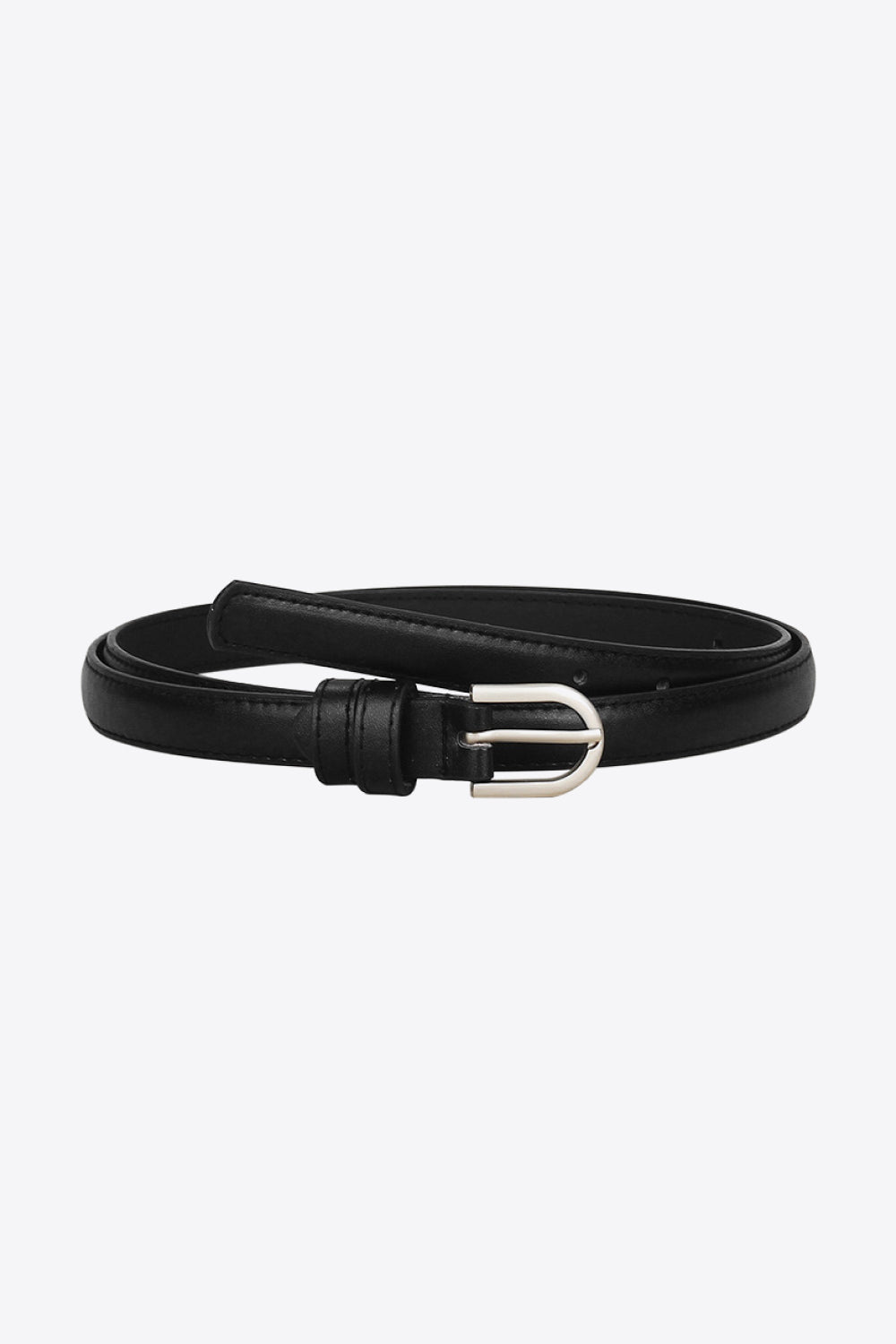 PU Leather Belt Black One Size