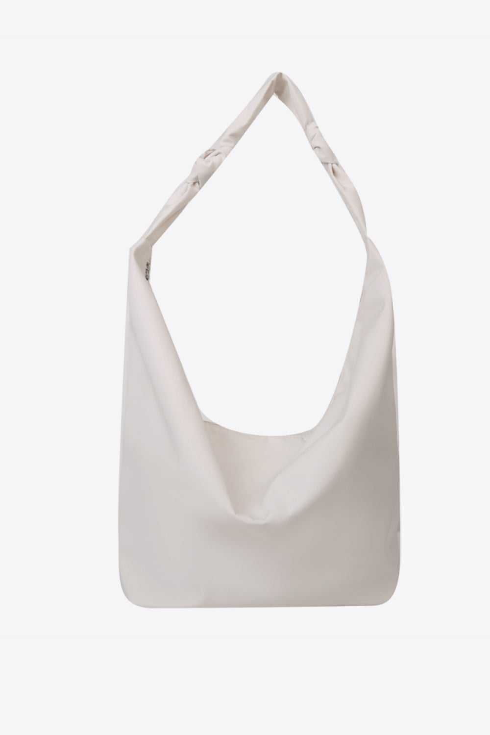 Oversize Nylon Crossbody Bag Cream One Size