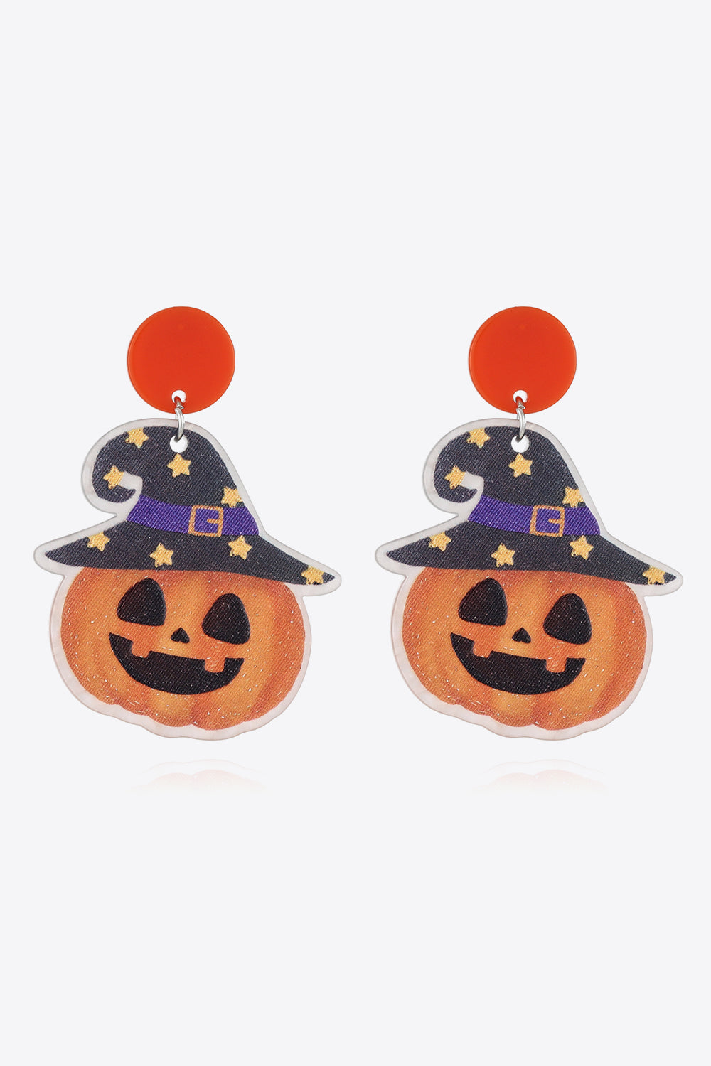 Halloween Theme Earrings Pumpkin One Size