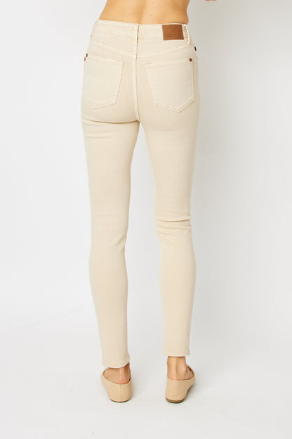 Judy Blue Full Size Garment Dyed Tummy Control Skinny Jeans | High-Rise, Flattering Fit