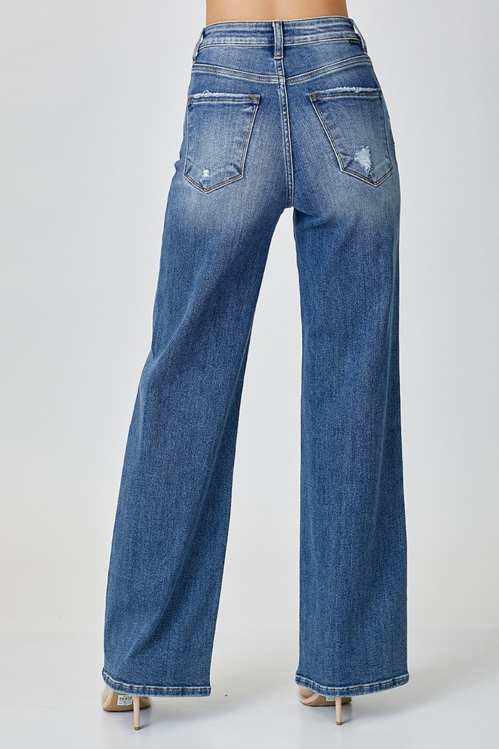 RISEN High Waist Wide Leg Jeans - Thandynie