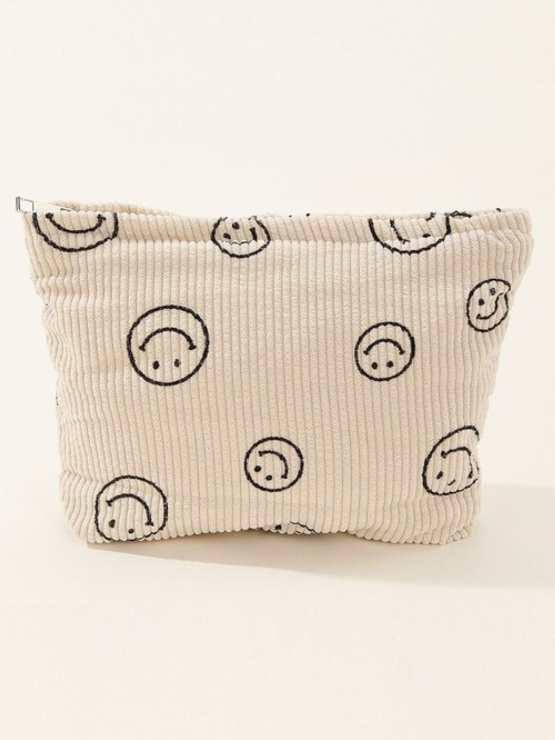 Zenana Corduroy Smile Clutch Bag Ivory One Size