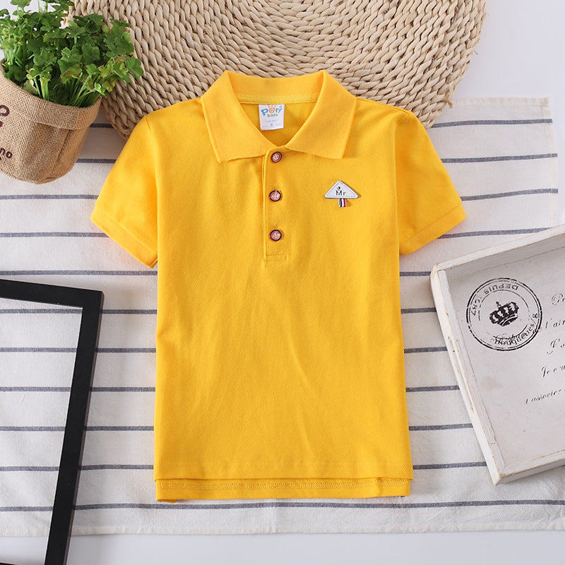 Fashion And Personalized Children's T-shirt Yellow