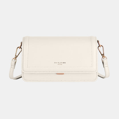 David Jones PU Leather Crossbody Bag Creamy White One Size