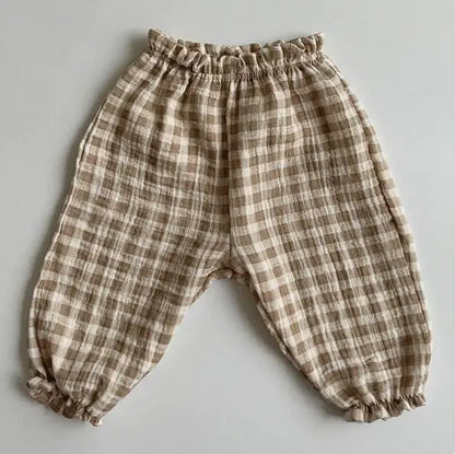 Summer Lightweight Anti-Mosquito Pants Plaid