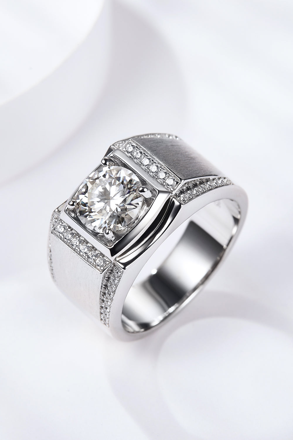 So Charmed 1 Carat Moissanite Ring Silver