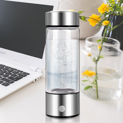 Portable Hydrogen Water Bottle | Electric Hydrogen-Rich Water Generator | Rechargeable Antioxidant Technology