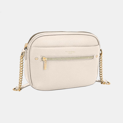 David Jones Chain Detail Small Crossbody Bag Creamy White One Size