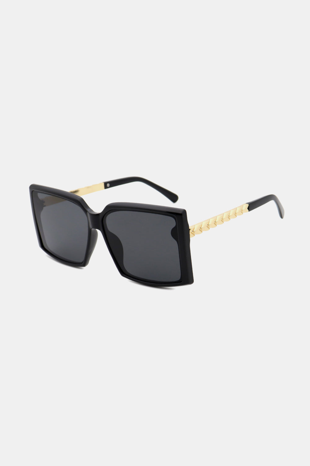 Polycarbonate Frame Square Sunglasses Black One Size