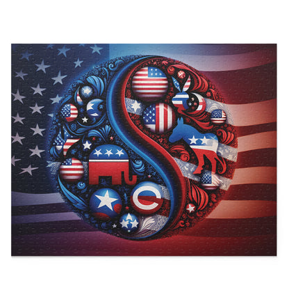 Patriotic Pride Jigsaw Puzzle (120, 252, 500-Piece) 20" × 16" (500 pcs)