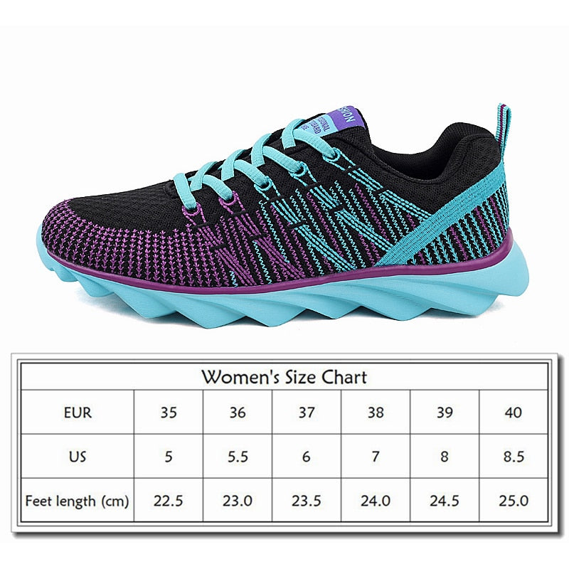 Golden Sapling Women's Tennis Shoes - Breathable Air Mesh Lace-Up Sneakers