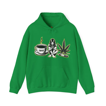 Cool Vibes - Unisex Heavy Blend™ Hooded Sweatshirt Irish Green