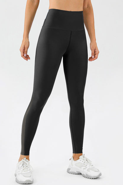 High Waist Skinny Active Pants Black