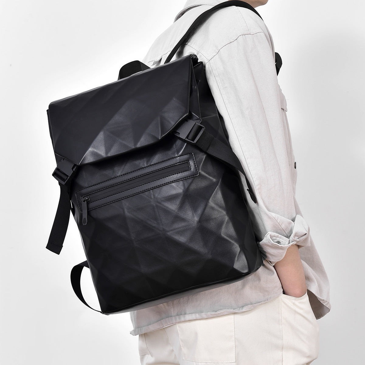 Diamond Lattice Men's Casual Backpack