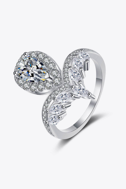 Stand Out Moissanite Ring Silver