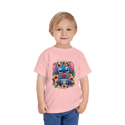 Toddler Tee, Lilo & Stitch Design, Stitch Lei Heart, Kids Shirt, Baby Tshirt, Children Clothing, Disney Gift, Ohana Love, Family Outfit