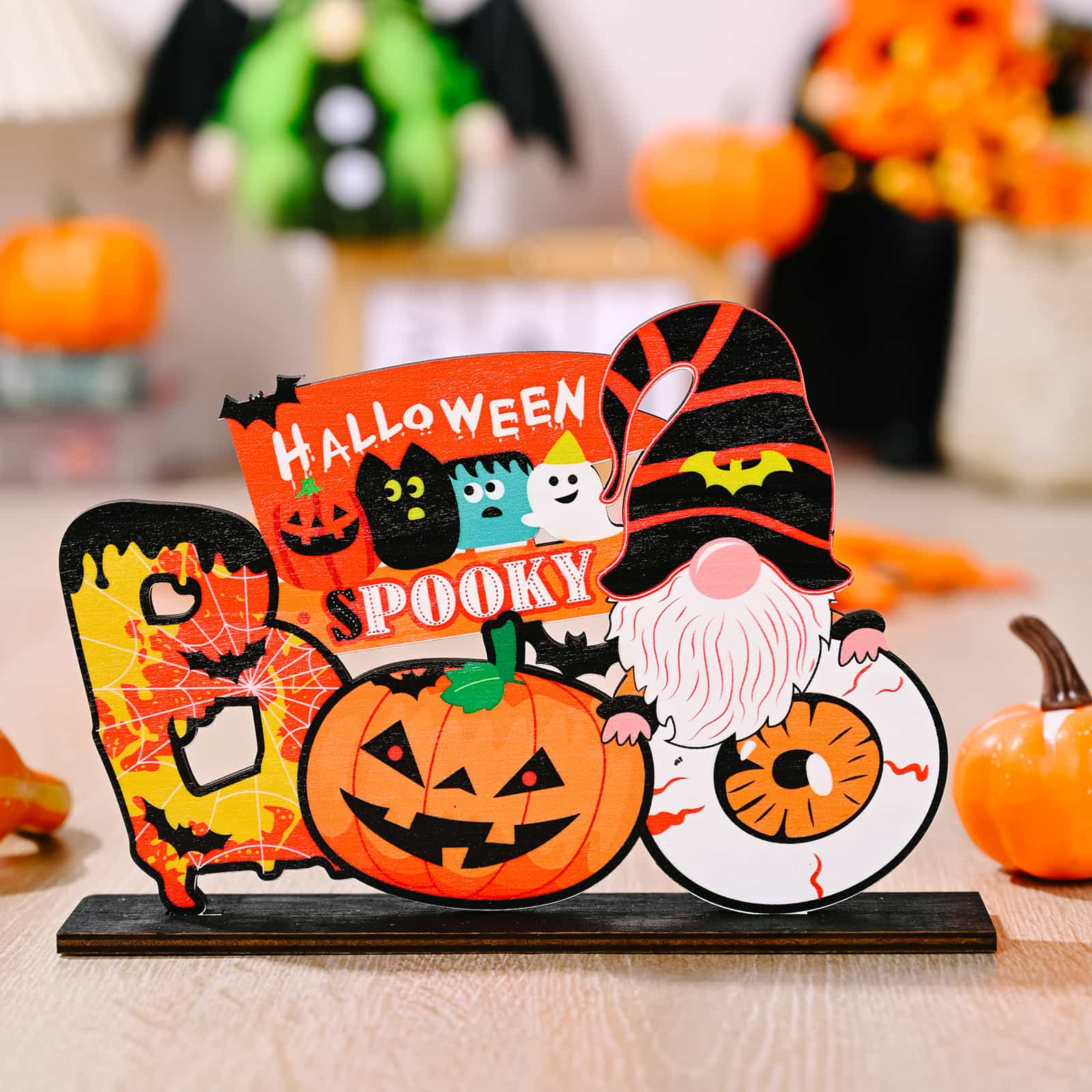 Assorted 2-Piece Halloween Element Ornaments Style D One Size