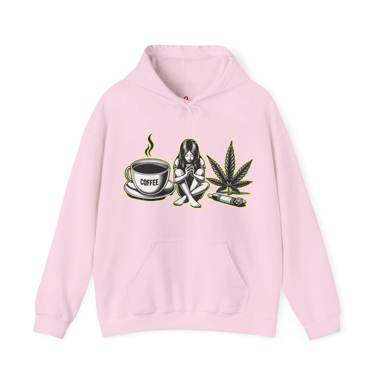 Cool Vibes - Unisex Heavy Blend™ Hooded Sweatshirt Light Pink