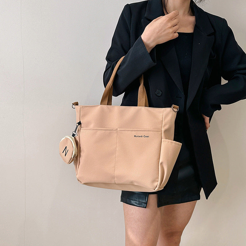 Women Shoulder Crossbody Bag Canvas Tote Messenger Bag 2024 Ladies Hand Bags Female Handbag Khaki