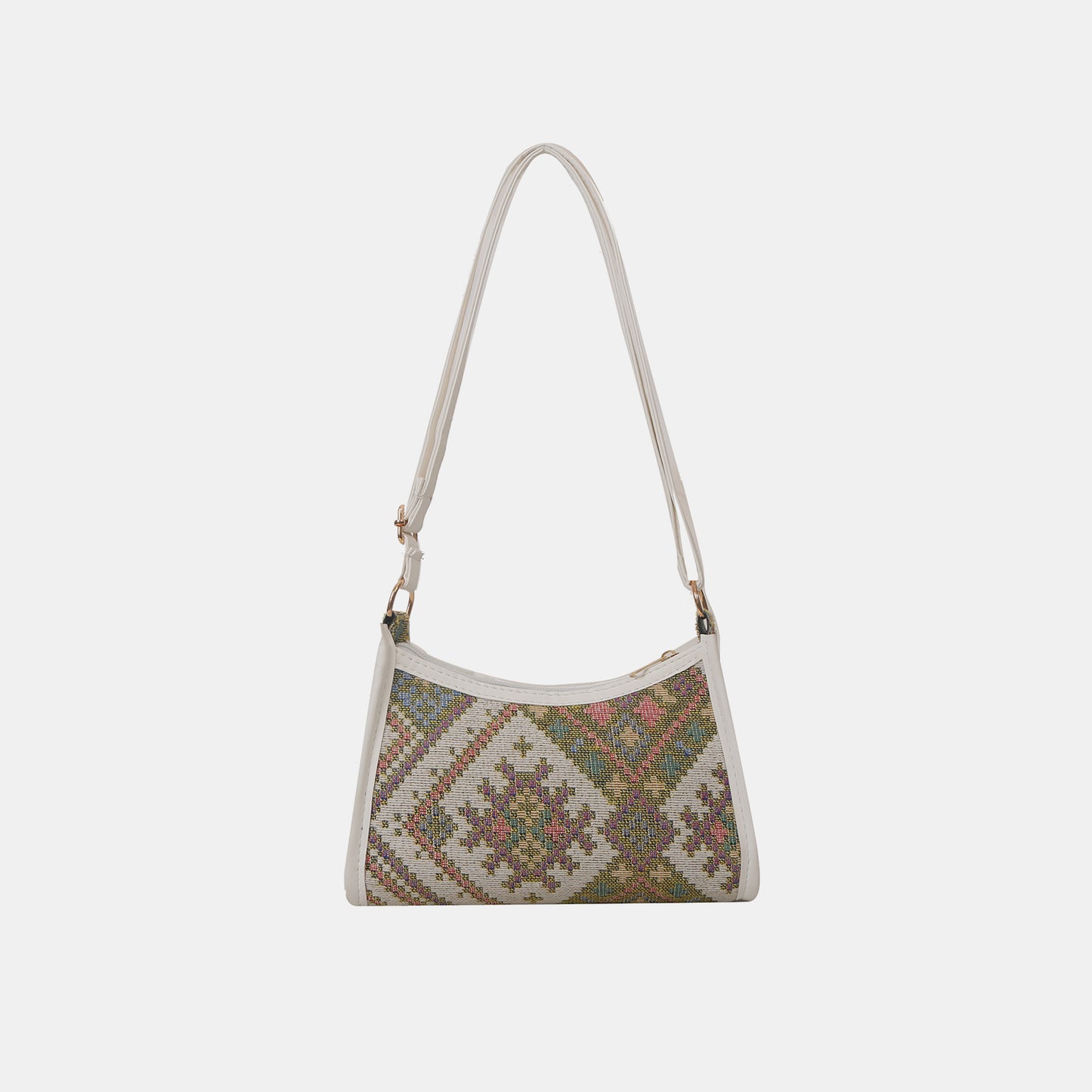 Printed Crossbody Bag White One Size