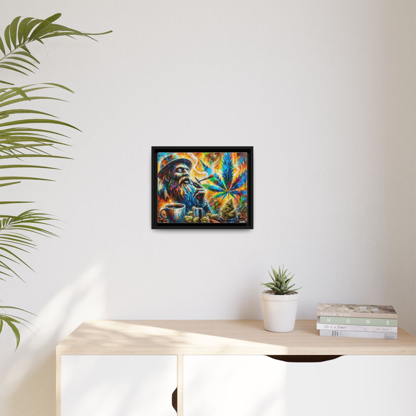 Weed Art - Matte Canvas, Black Frame