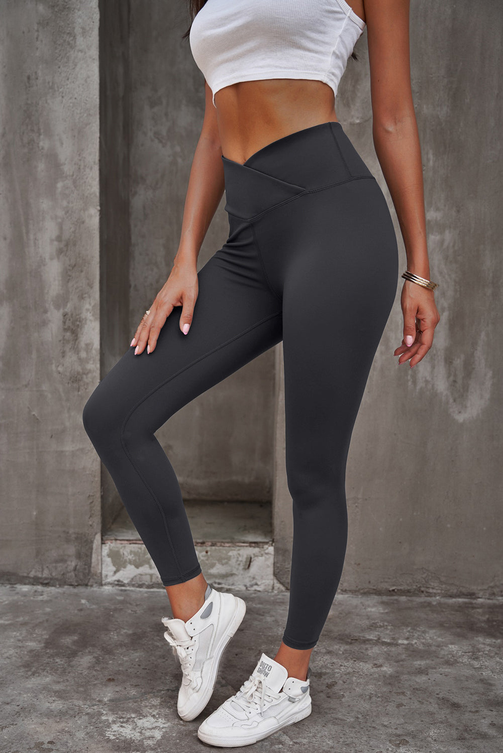 High Waist Leggings Dark Gray