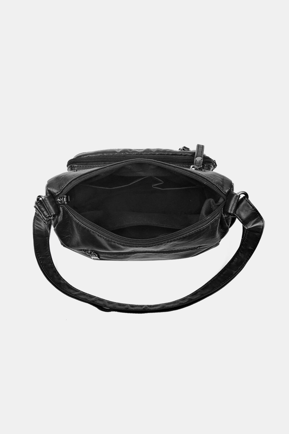 PU Leather Adjustable Strap Crossbody Bag - Thandynie