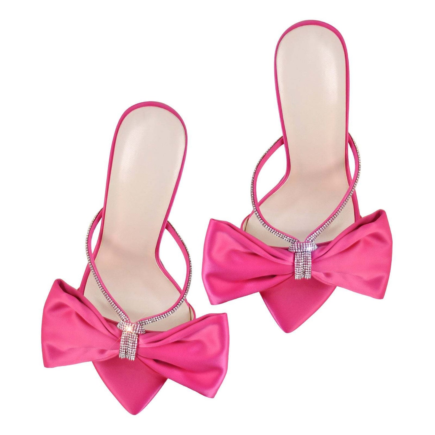 European & American Pointed Bow High Heel Sandals | Sexy & Fashionable Women's Footwear