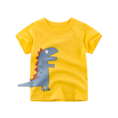 Dinosaur Kids T-shirt Yellow