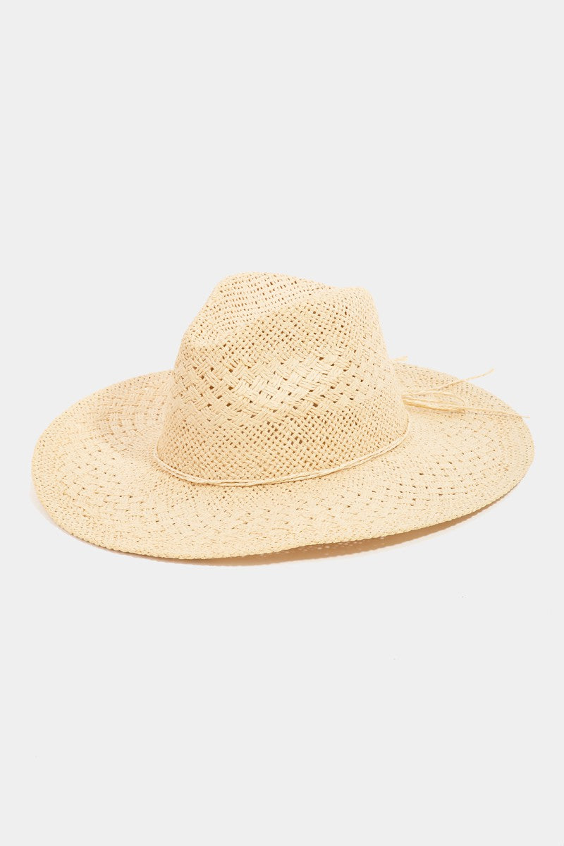 Fame Straw Braided Sun Hat - Thandynie