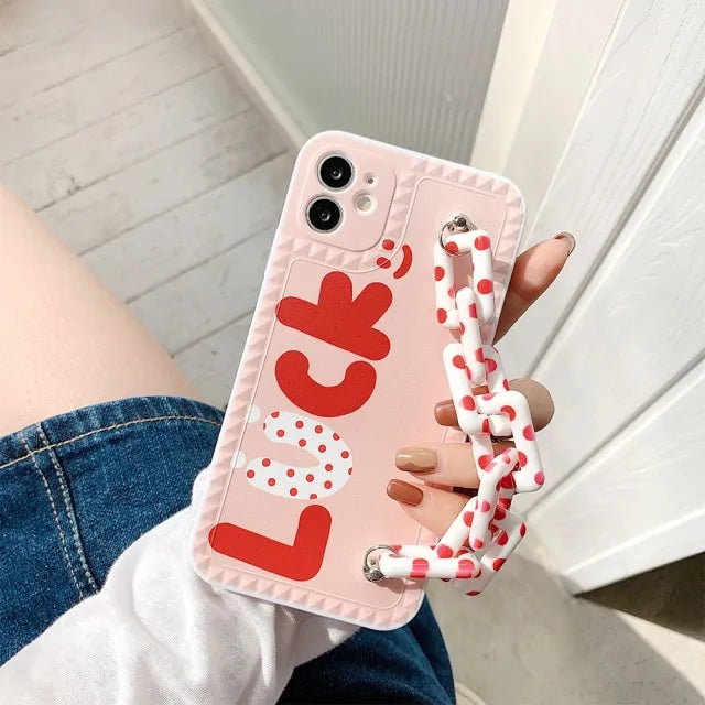 Wrist Chain Phone Case Red For iPhone 11Pro