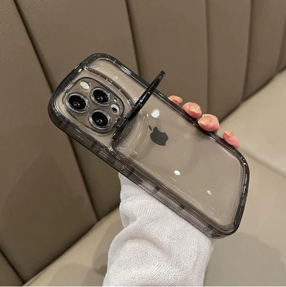 Transparent Phone Case For iPhone Black