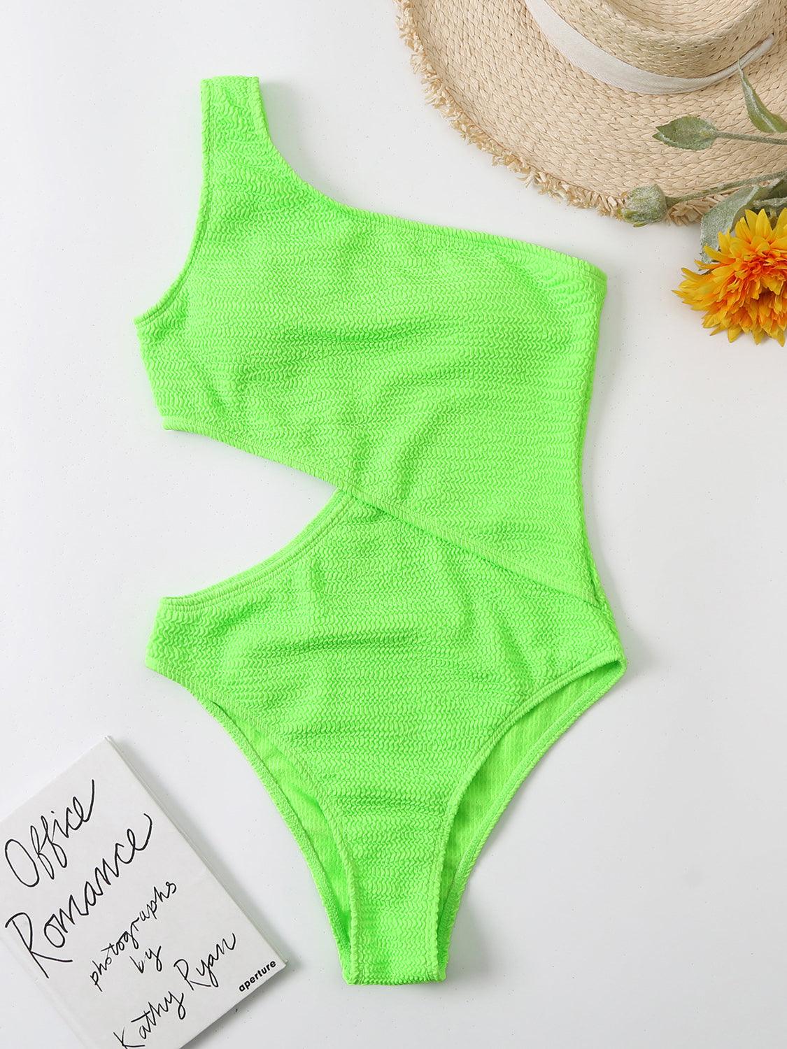 Chic Cutout One-Shoulder One-Piece Swimsuit